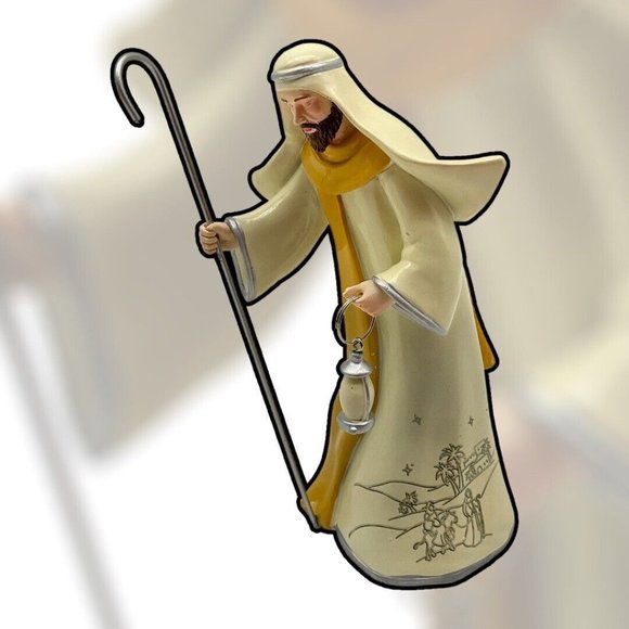 Hawthorne Village Silver Blessings Nativity Christmas Tree Collection JOSEPH - Picture 8 of 16